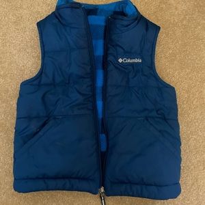 Blue reversible Columbia vest